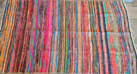 INDIAN CHINDI RUG IN RECYCLED FABRICS