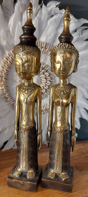 THAILAND STYLE WEDDING COUPLE IN PATINA BRONZE